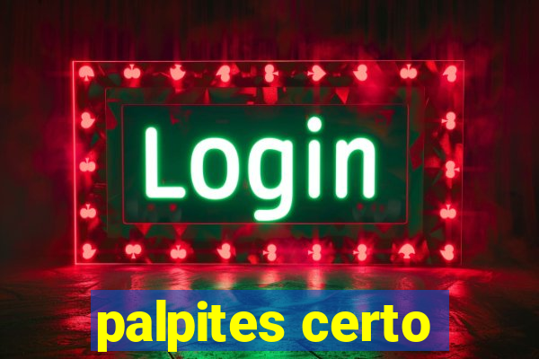 palpites certo